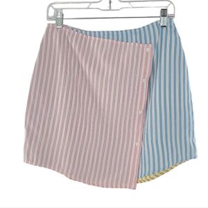 Pretty Garbage Skirt Color Block‎ Mini Skirt.Size 10 New with tags